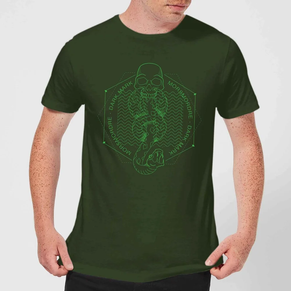 Harry Potter Morsmordre Dark Mark Men's T-Shirt - Forest Green - S Image 1