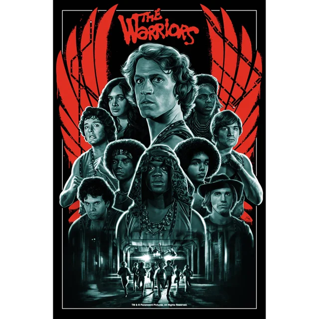 The Warriors '40th Anniversary' Screenprint - Zavvi Exclusive