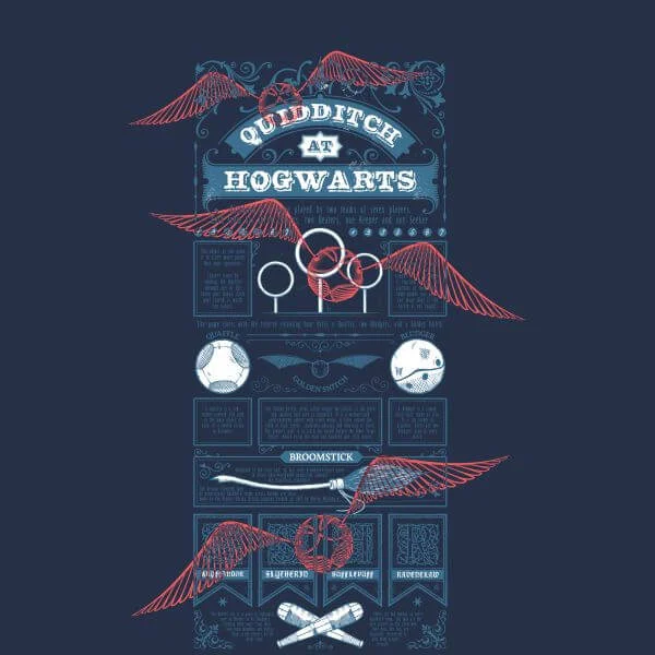 Harry Potter Quidditch At Hogwarts Women's T-Shirt - Navy