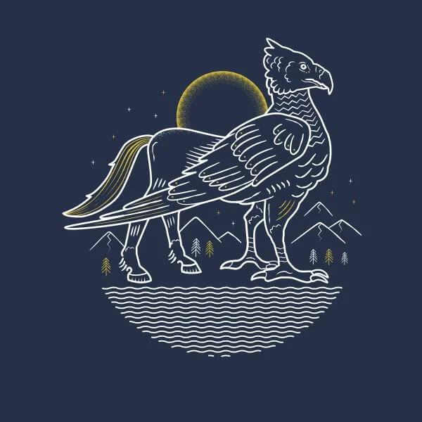 Harry Potter Buckbeak Women's T-Shirt - Navy