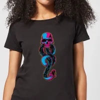 Harry Potter Dark Mark Neon Women's T-Shirt - Black - undefined undefined