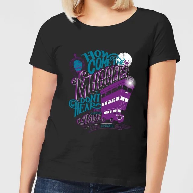 Harry Potter Knight Bus Women's T-Shirt - Black
