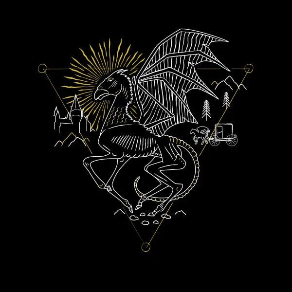 Harry Potter Thestral Women's T-Shirt - Black