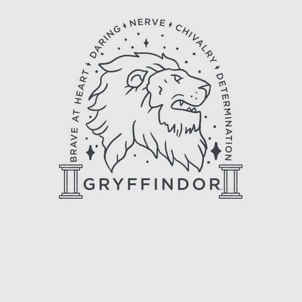 Harry Potter Gryffindor Linework Women's T-Shirt - Grey