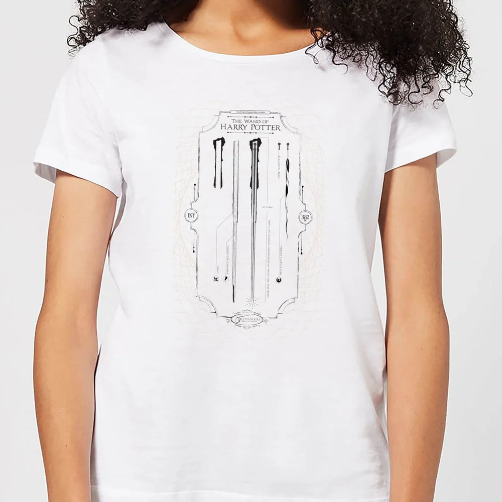 Harry Potter Wand Of Harry Potter Women's T-Shirt - White - S Image 1