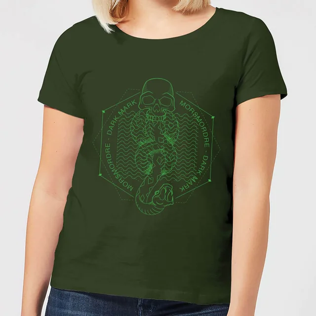 Harry Potter Morsmordre Dark Mark Women's T-Shirt - Forest Green