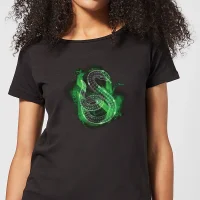 Harry Potter Slytherin Geometric Women's T-Shirt - Black - undefined undefined