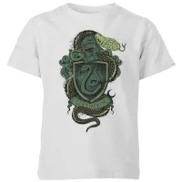 Harry Potter Slytherin Drawn Crest Kids' T-Shirt - Grey - undefined undefined