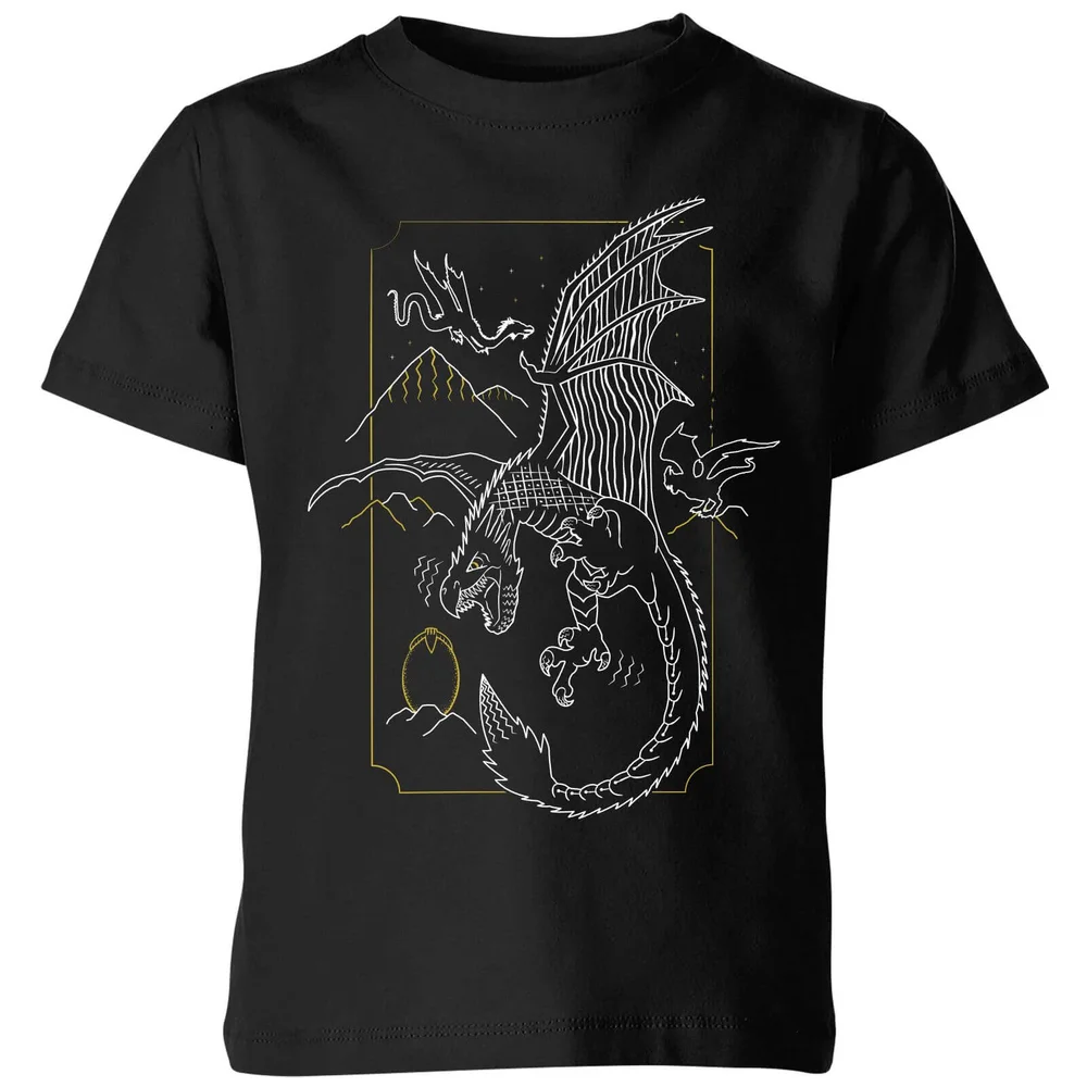 Harry Potter Hungarian Horntail Dragon Kids' T-Shirt - Black - 3-4 Years Image 1