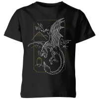 Harry Potter Hungarian Horntail Dragon Kids' T-Shirt - Black - undefined undefined