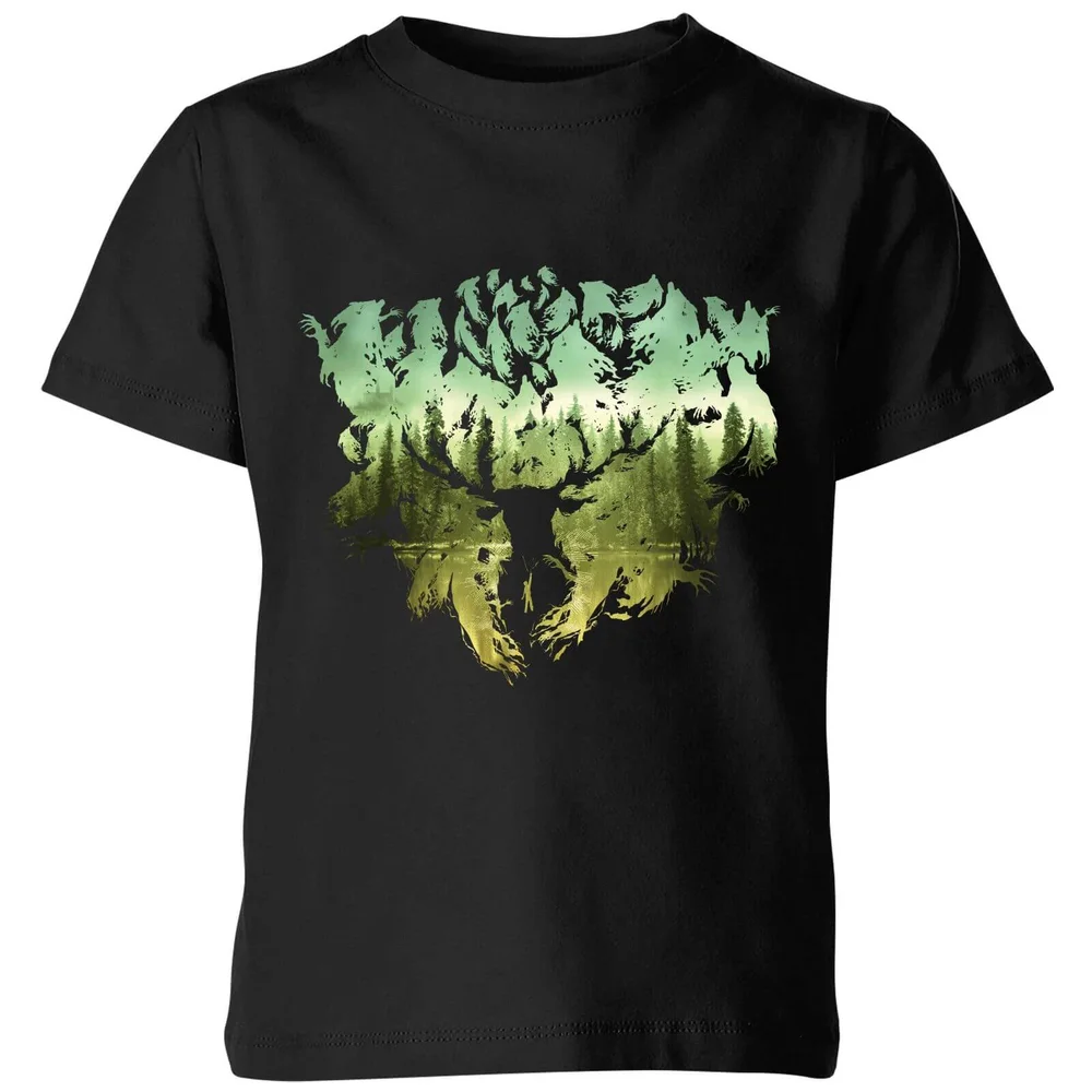 Harry Potter Patronus Lake Kids' T-Shirt - Black - 3-4 Years Image 1