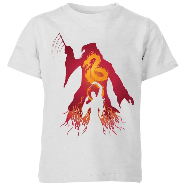 Harry Potter Dumbledore Voldemort Kids' T-Shirt - Grey