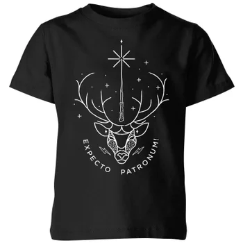 Harry Potter Expecto Patronum Kids' T-Shirt - Black