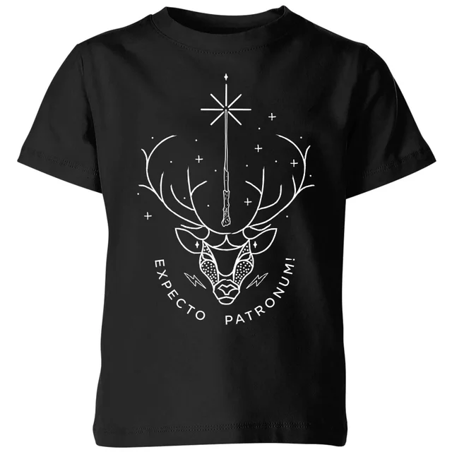 Harry Potter Expecto Patronum Kids' T-Shirt - Black