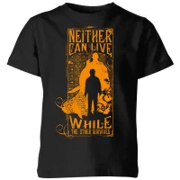 Harry Potter Neither Can Live Kids' T-Shirt - Black - undefined undefined