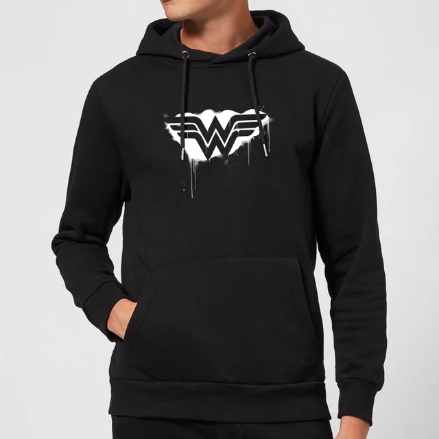 Justice League Graffiti Wonder Woman Hoodie - Black