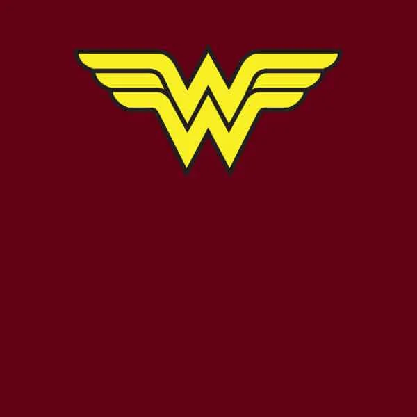 Justice League Wonder Woman Logo Hoodie - Burgundy