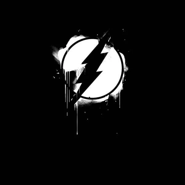 Justice League Graffiti The Flash Women's T-Shirt - Black