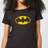 Justice League Batman Logo Women's T-Shirt - Black - undefined undefined