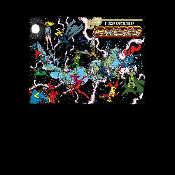 Justice League Crisis On Infinite Earths Cover Women's T-Shirt - Black