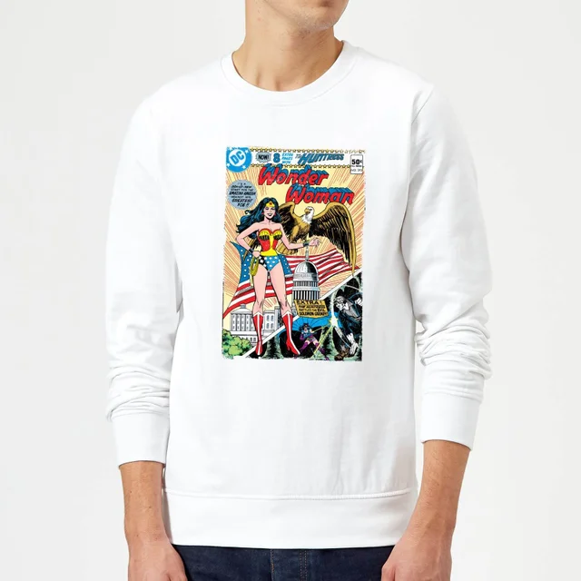 Justice League Wonder Woman Cover Sweatshirt - White