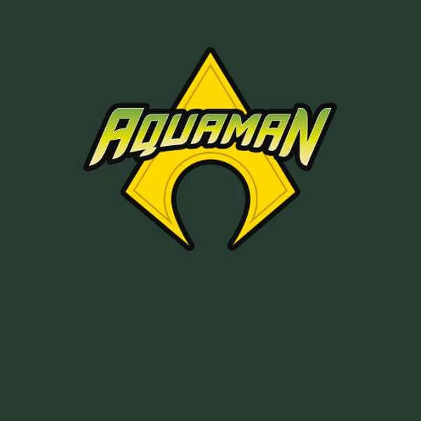 Justice League Aquaman Logo Sweatshirt - Forest Green