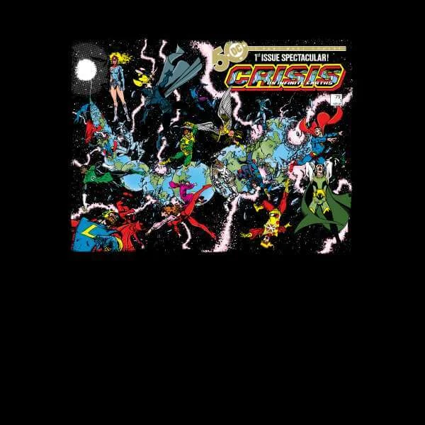Justice League Crisis On Infinite Earths Cover Sweatshirt - Black