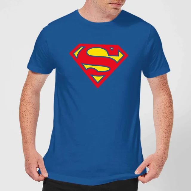 Justice League Supergirl Logo Men's T-Shirt - Royal Blue