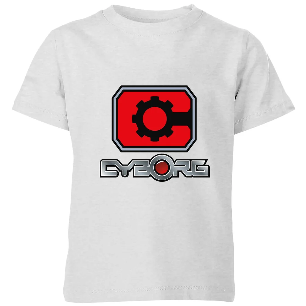 Justice League Cyborg Logo Kids' T-Shirt - Grey - 3-4 Years Image 1