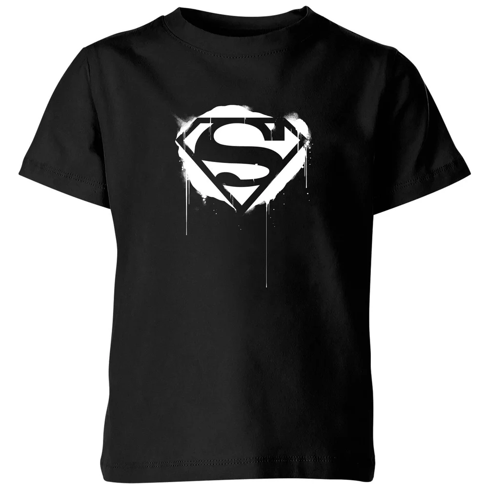 Justice League Graffiti Superman Kids' T-Shirt - Black - 3-4 Years Image 1