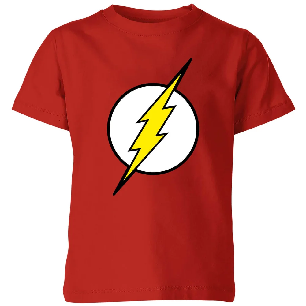 Justice League Flash Logo Kids' T-Shirt - Red - 3-4 Years Image 1