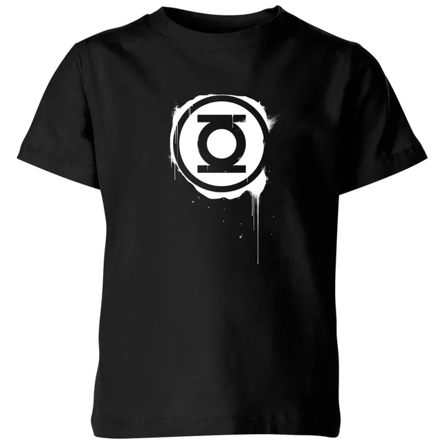 Justice League Graffiti Green Lantern Kids' T-Shirt - Black