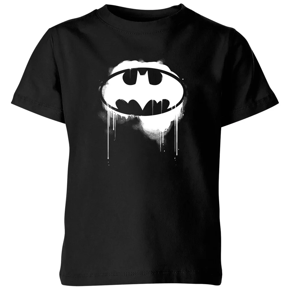 Justice League Graffiti Batman Kids' T-Shirt - Black - 3-4 Years Image 1