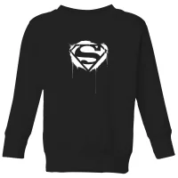 Justice League Graffiti Superman Kids' Sweatshirt - Black - undefined undefined