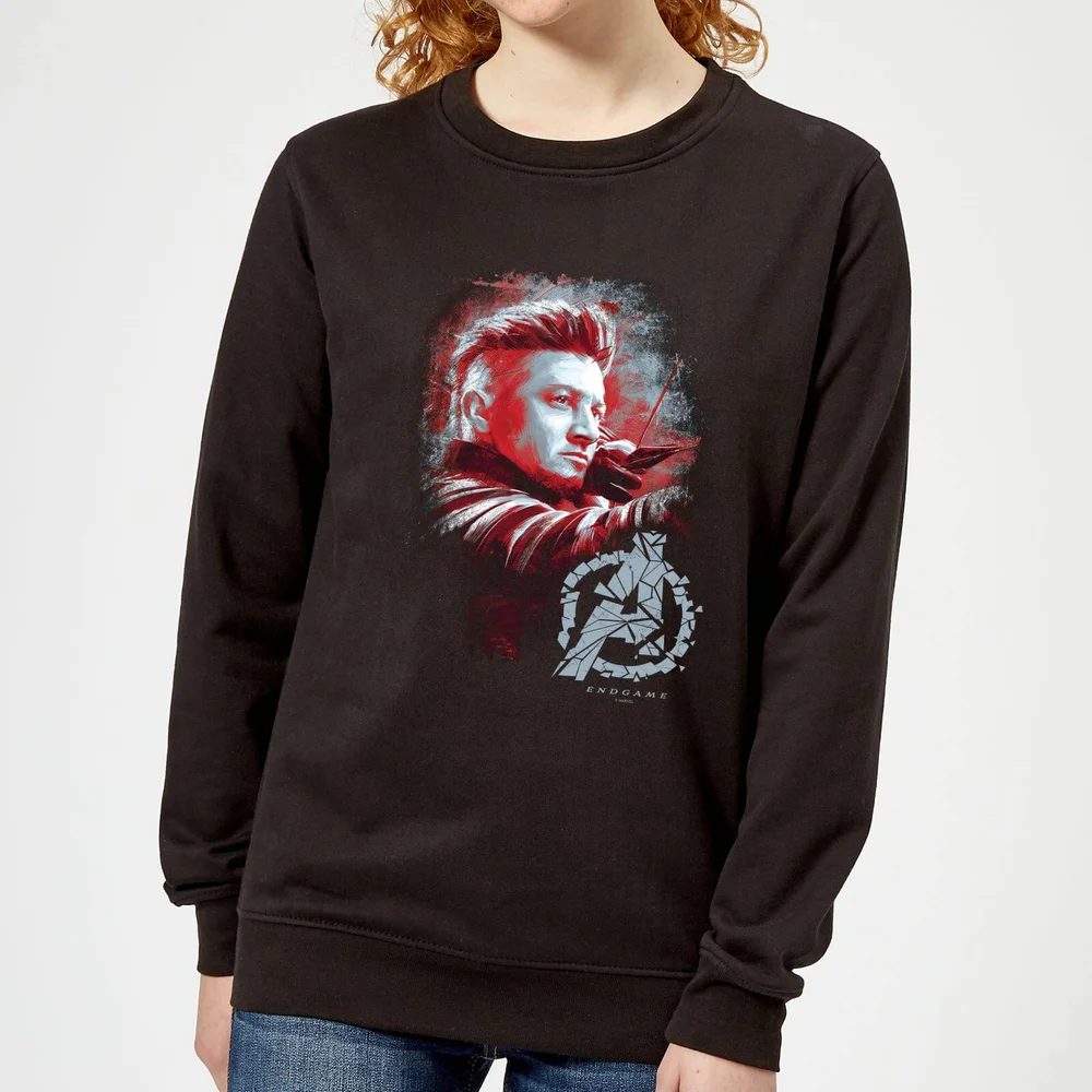 Avengers Endgame Hawkeye Brushed Women's Sweatshirt - Black - XS Image 1