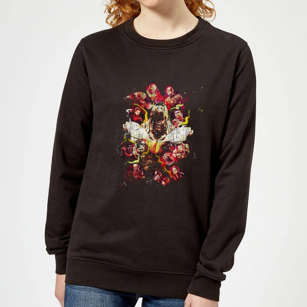 Avengers Endgame Distressed Thanos Women's Sweatshirt - Black - XS Image 1