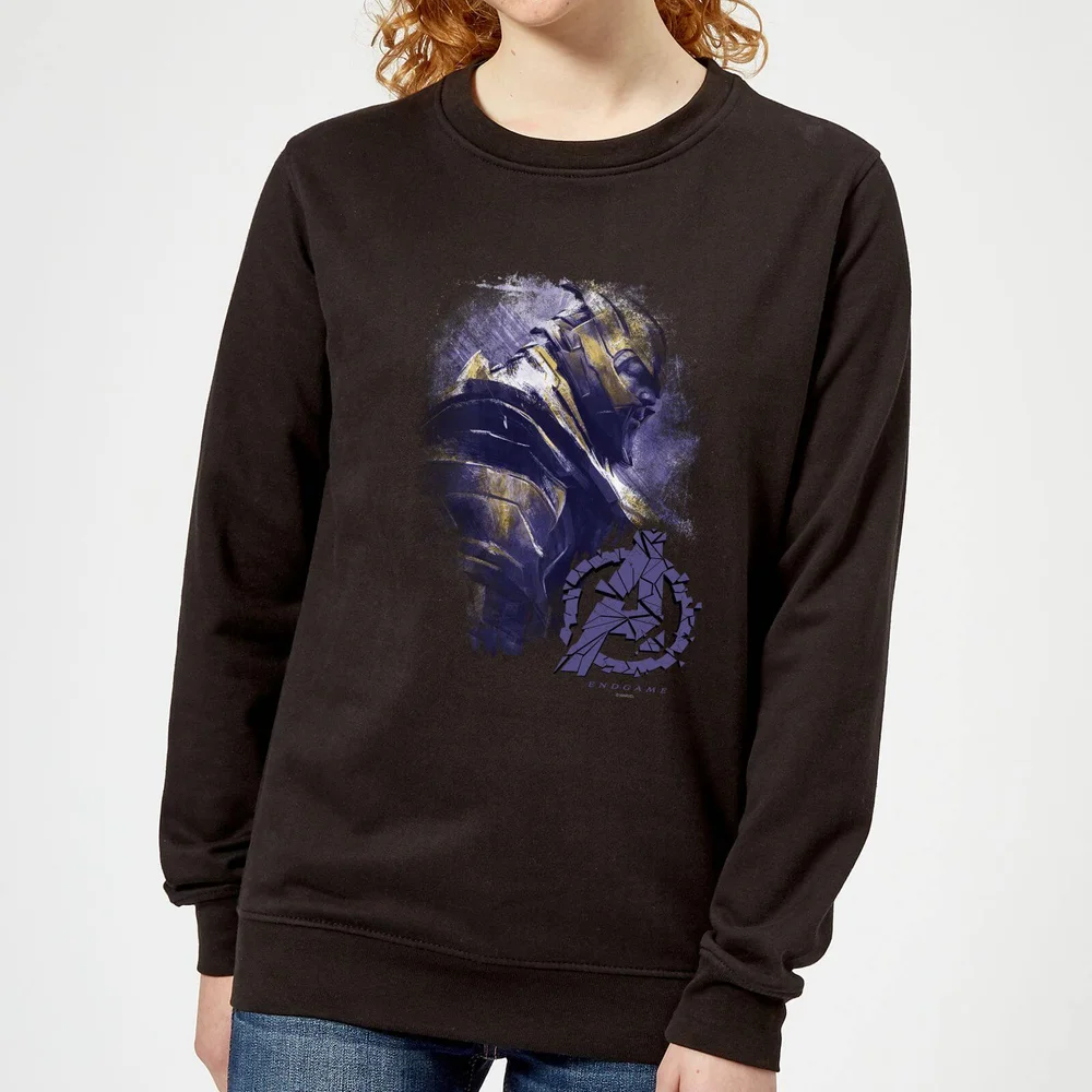 Avengers Endgame Thanos Brushed Women's Sweatshirt - Black - XS Image 1
