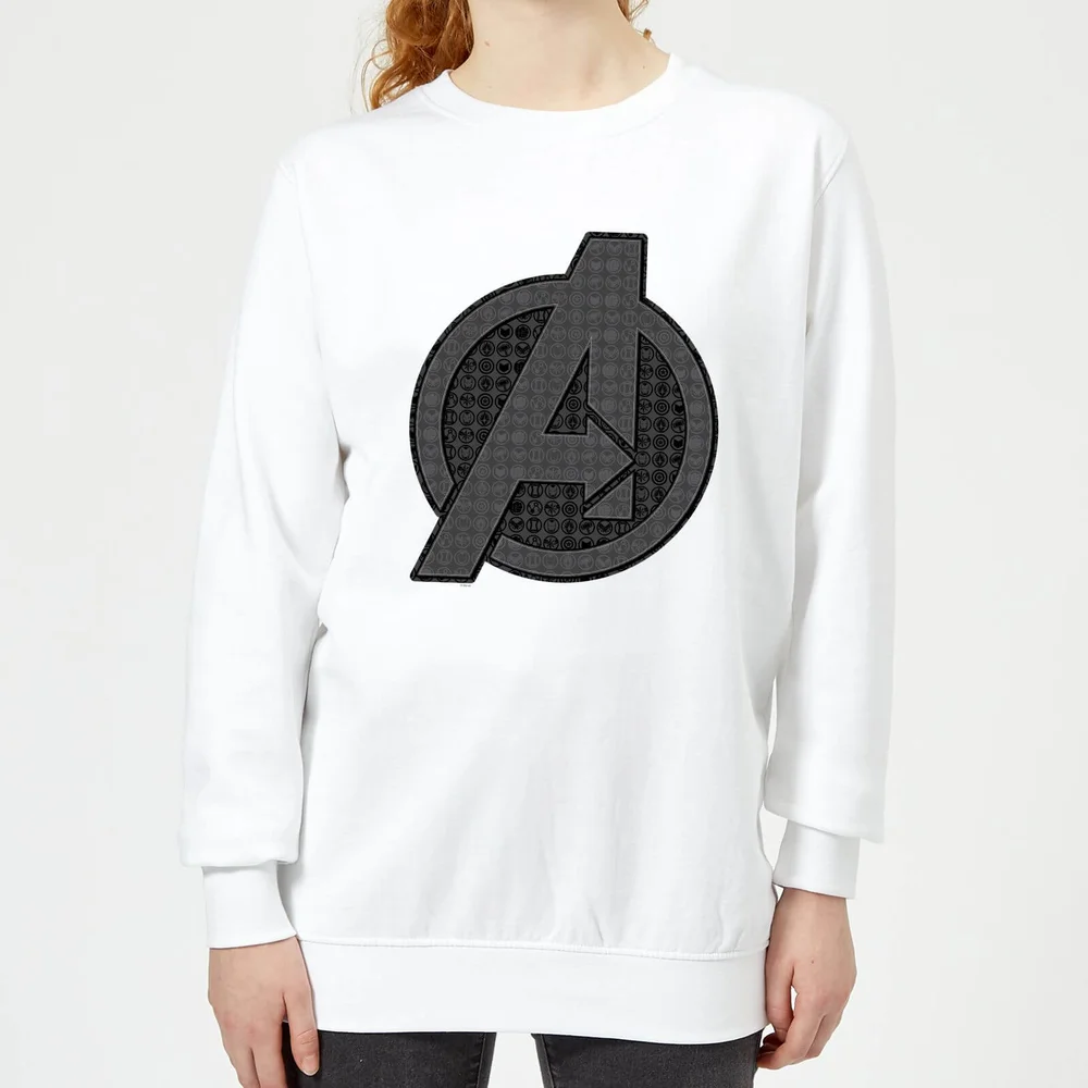 Avengers Endgame Iconic Logo Women's Sweatshirt - White - XS Image 1