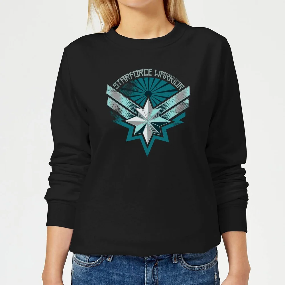 Captain Marvel Starforce Warrior Women's Sweatshirt - Black - XS Image 1