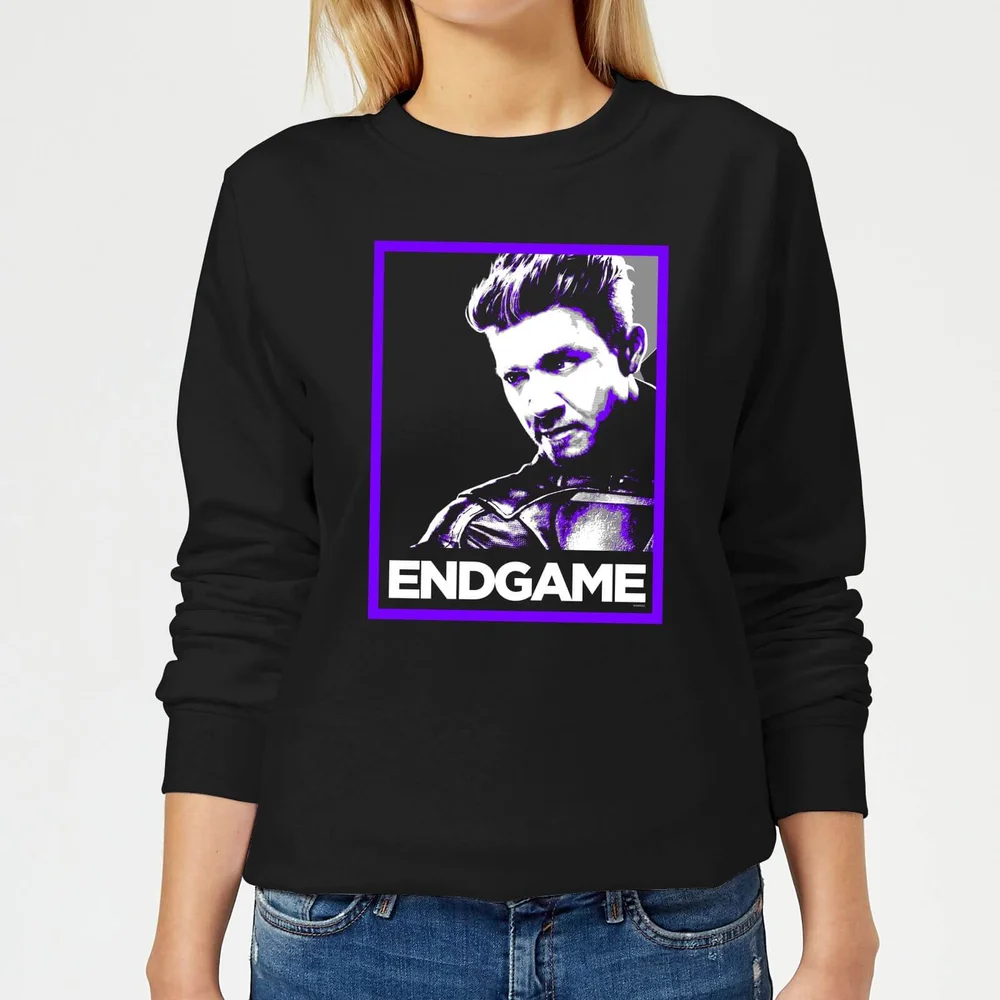 Avengers Endgame Hawkeye Poster Women's Sweatshirt - Black - XS Image 1
