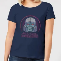 Transformers All Hail Megatron Women's T-Shirt - Navy - undefined undefined