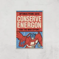 Transformers Conserve Energon Poster Art Print