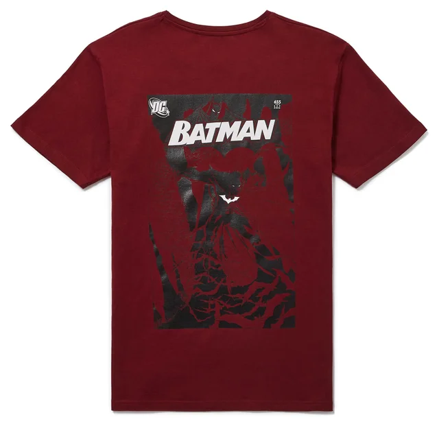 Batman 80th Anniversary '00s League T-Shirt - Burgundy