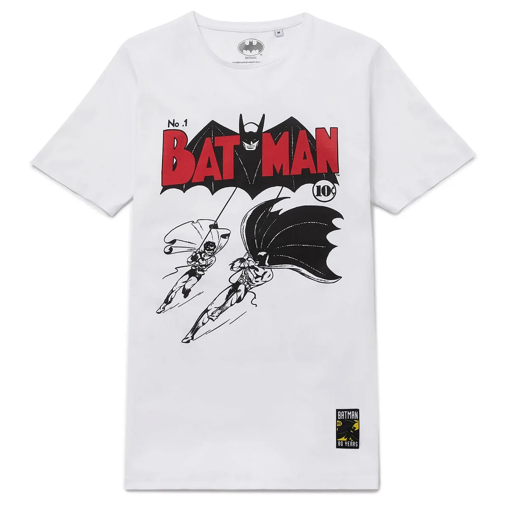 Batman 80th Anniversary 40s Legend T-Shirt - White - S Image 1
