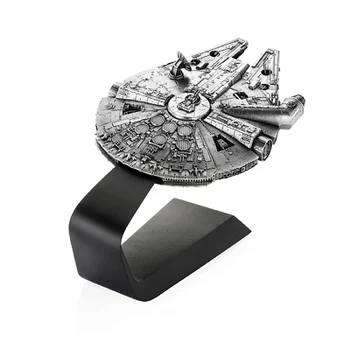 Royal Selangor Star Wars Millennium Falcon Vehicle with Stand 19.5cm - Pewter Replica