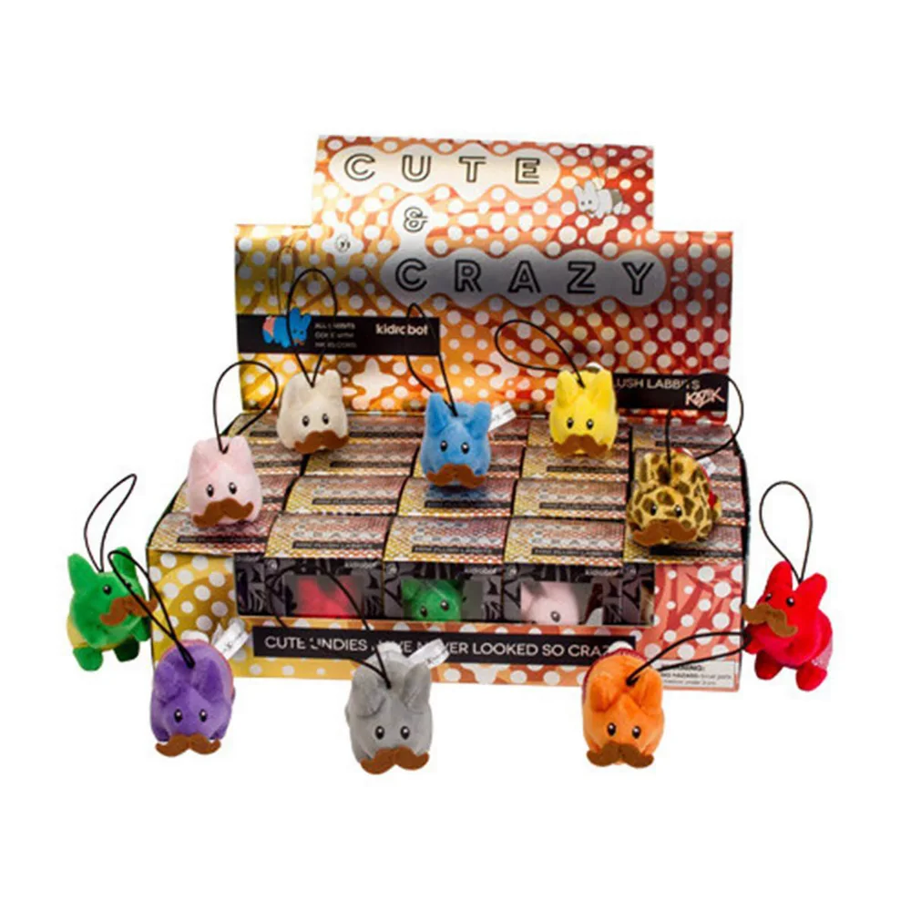 Kidrobot Happy Labbit Plush ""Cute N' Crazy"" Keychain Assortment Image 1