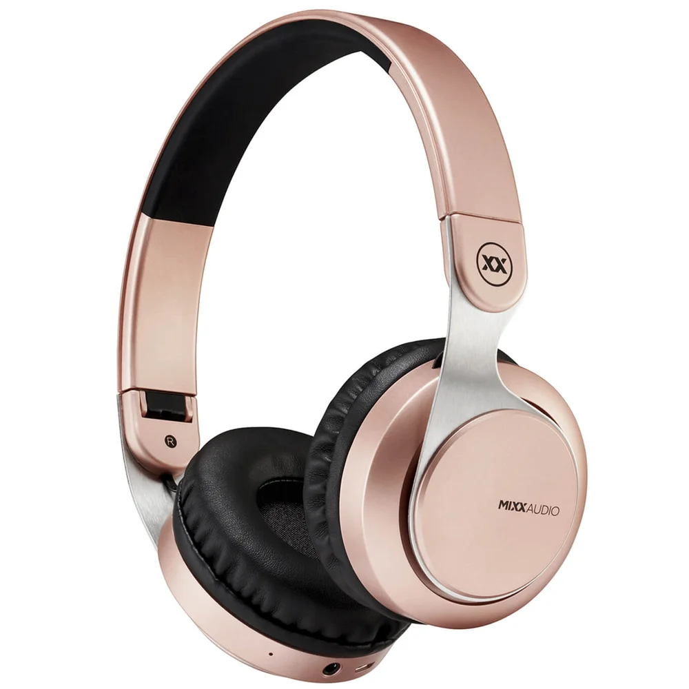 Mixx JX1 Bluetooth Wireless Headphones - Rose Gold Image 1