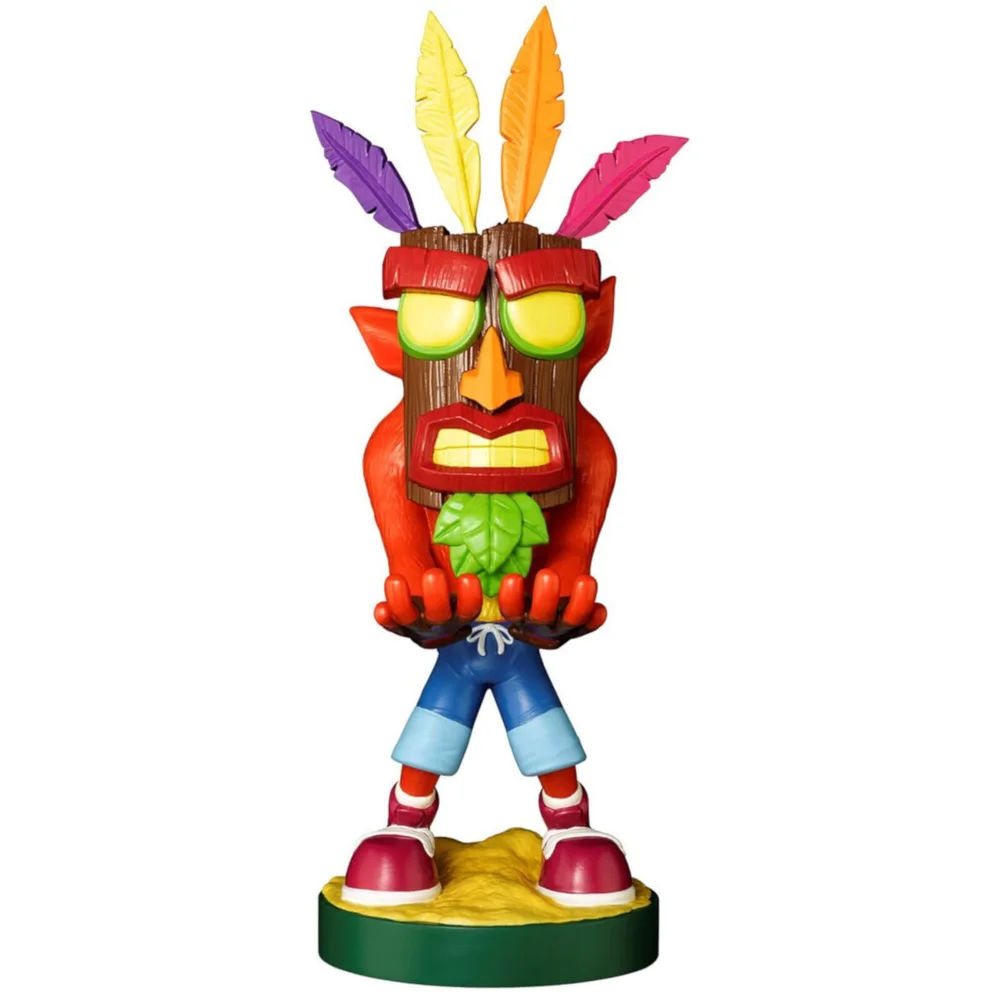 Cable Guys Crash Bandicoot Aku Aku Crash Controller and Smartphone Stand Image 1