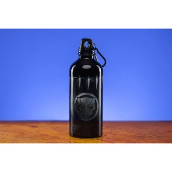 Black Panther Metal Water Bottle