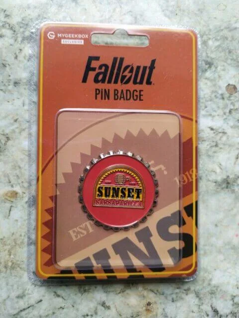 Fallout Sunset Sarsaparilla Pin Badge Image 1